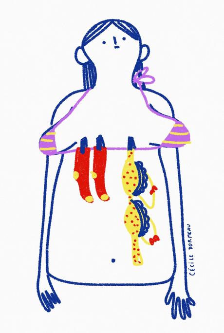 Illustrations humoristiques par Cécile Dormeau Funny girly illustrations by Cécile Dormeau