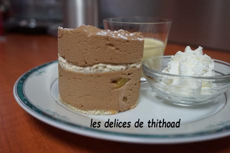 entremet duo de chocolat et pêches entremet duo de chocolat et pêches