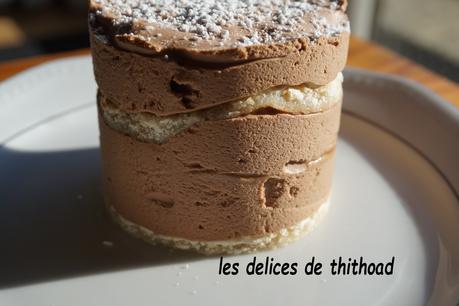 entremet duo de chocolat et pêches entremet duo de chocolat et pêches