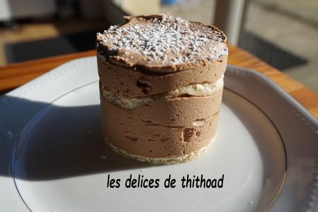 entremet duo de chocolat et pêches entremet duo de chocolat et pêches