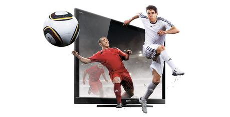 Image promotionnelle de Sony vantant les mérites de ses téléviseurs 3D BRAVIA.