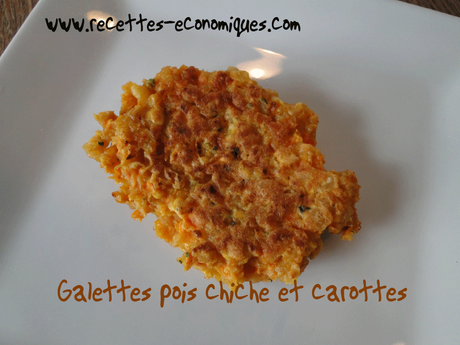 recette-galettes-végétarienne-pois-chiche-carottes