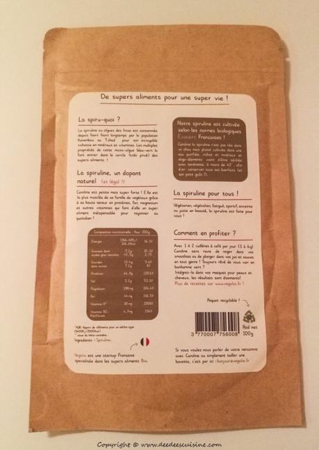 Pop corn salé à la spiruline, mais pas que! spiruline bienfaits vegalia deedeescuisine
