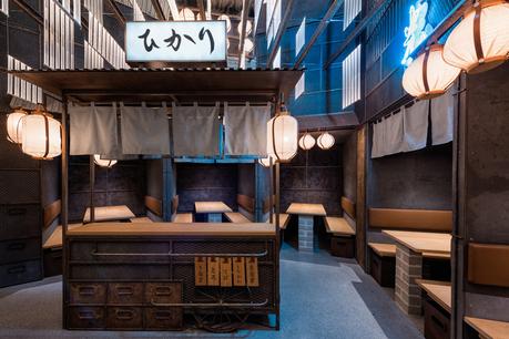 Hikari Yakitori Bar par le studio Masquespacio Hikari Yakitori Bar par le studio Masquespacio