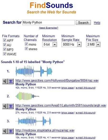 findsounds-moteur-recherche-de-sons findsounds, un moteur de recherche de sons