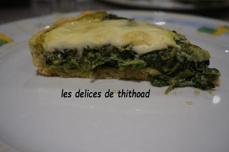 quiche épinards et fromage à raclette (escapade en cuisine)