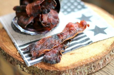 Bacon croustillant laqué au vinaigre balsamique