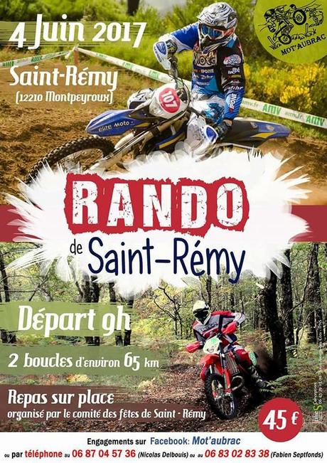 Rando moto du Mot 'Aubrac à Saint Rémy (12), le 4 juin 2017