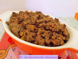 Crumble de pois chiches et noix à la Courge (Vegan) Crumble de pois chiches et noix à la Courge (Vegan)