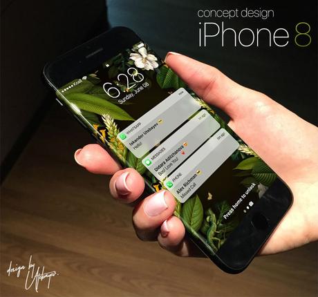 Concept : un iPhone 8 avec un sublime écran OLED bord à bord Concept : un iPhone 8 avec un sublime écran OLED bord à bord