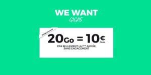 RED by SFR : 20 Go pour 10€ par mois à vie, retour du bon plan RED by SFR : 20 Go pour 10€ par mois à vie, retour du bon plan