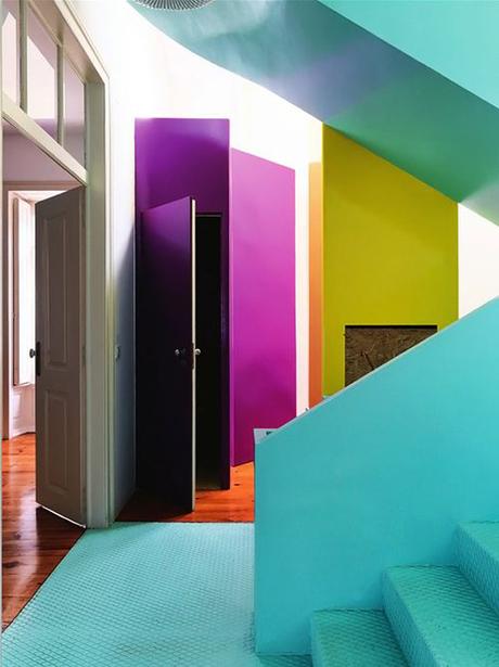 Haut les couleurs blog deco loversofmint - idees murs multicolors