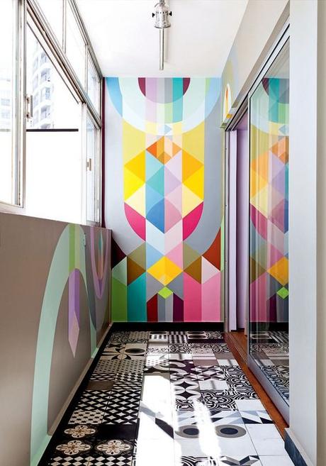 Haut les couleurs blog deco loversofmint - idees murs multicolors