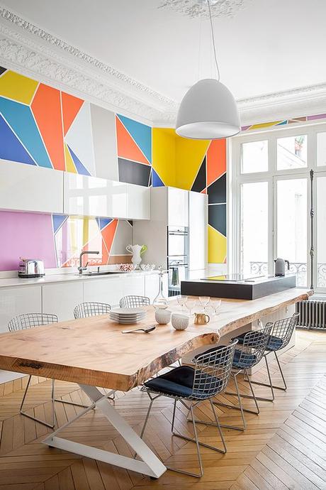 Haut les couleurs blog deco loversofmint - idees murs multicolors