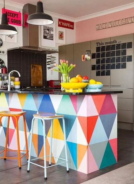 Haut les couleurs blog deco loversofmint - idees murs multicolors