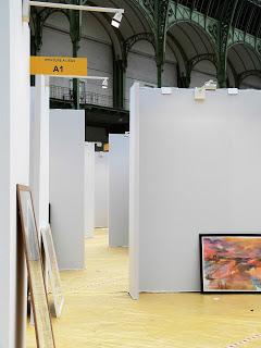 Quelques images de l'installation des 4 salons historiques ART EN CAPITAL Grand Palais RMN PARIS 2017 FEV