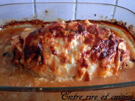 Rôti de dinde façon Orloff au fromage à raclette Rôti de dinde façon Orloff au fromage à raclette