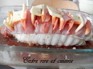 Rôti de dinde façon Orloff au fromage à raclette