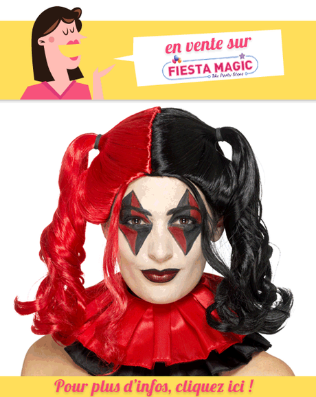 Perruque Harley Quinn cosplay Perruque Harley Quinn cosplay