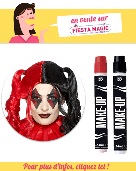 Perruque Harley Quinn cosplay Perruque Harley Quinn cosplay