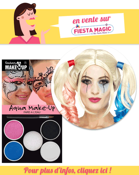 Perruque Harley Quinn cosplay Perruque Harley Quinn cosplay