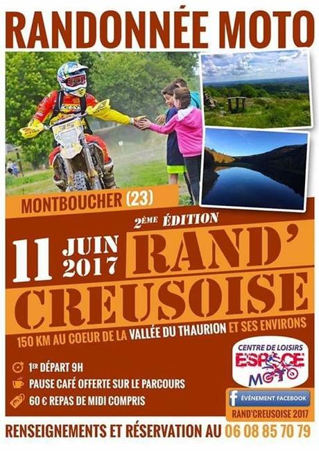 Rand'Creusoise du centre de loisirs tout terrain Espace moto (23), le 11 juin 2017