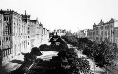 Munich en 1864: la Maximilianstrasse au temps de Louis II de Bavière