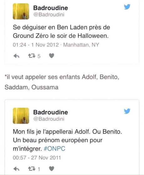 Les curieux tweets de Badroudine, ami de Meklat