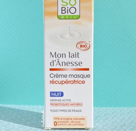 ( So’Bio Etic ) Une crème-masque pour que ma peau récupère la nuit : vraiment ?