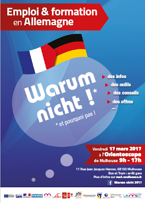 Sur votre agenda : Warum nicht 2017 - Emploi et Formation en Allemagne à l'Orientoscope de Mulhouse !