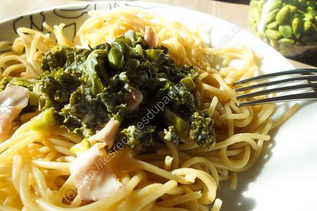 Panier semaine 8 / Basket Week 8 Spaghettis au bacon et chou frisé / Bacon and Kale Pasta