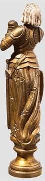 Quand Louis II se mettait sous la protection de Sainte Jeanne d'Arc: un sceau en bronze doré