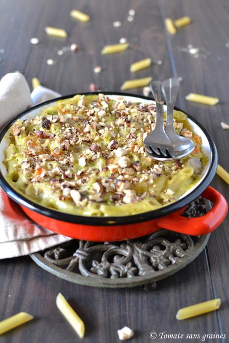 Gratin de pennes, courge & champignons {sans gluten} Gratin de pennes
