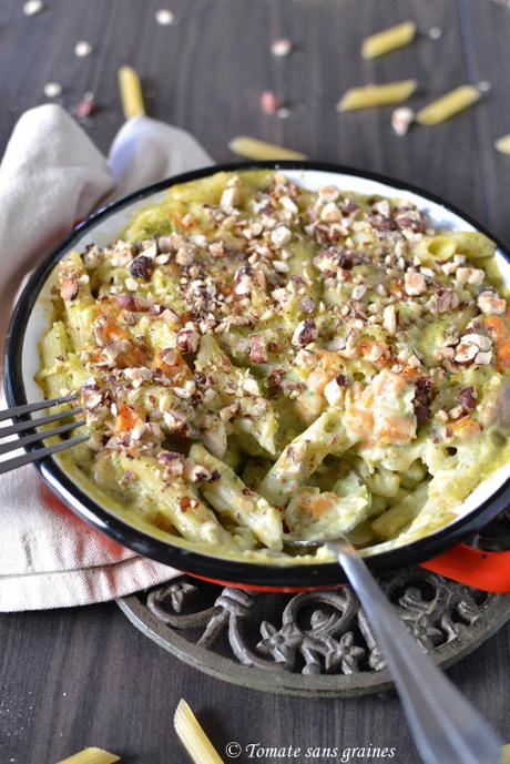 Gratin de pennes, courge & champignons {sans gluten} Gratin de pennes