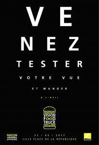 Vision Tour Nikon Verres Optiques. Venez manger à l' oeil Paris Lille Lyon Metz Marseille Nantes