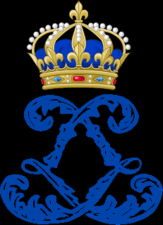 Le monogramme royal de Louis II inspiré de celui de Louis XIV