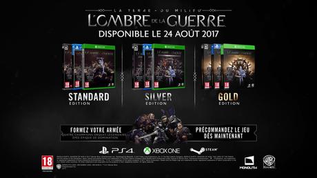 La Terre du Milieu : L’Ombre de la Guerre arrive le 24 août prochain et annonce son collector La Terre du Milieu : L’Ombre de la Guerre arrive le 24 août prochain et annonce son collector