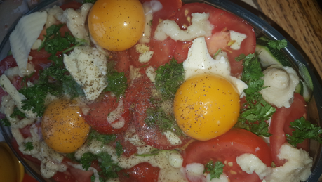 6 tomates 4 ail s sel po ivre beurre casser les oeufs des...