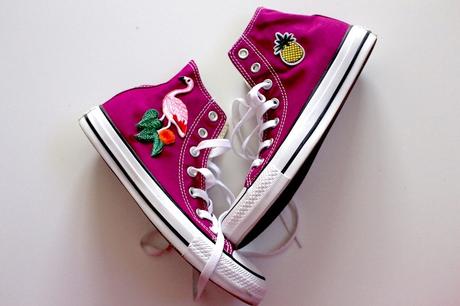 #256 : Customiser ses Converse facilement ! chuck-taylor rose customiser converse
