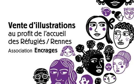 Vente d’illustrations au profit de l’accueil des Réfugiés à Rennes