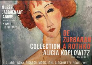 Musée Jacquemart Andre  – 3 Mars  au 10 Juillet 2017- Collection Alicia Koplowitz  » de Zurbaran a Rothko