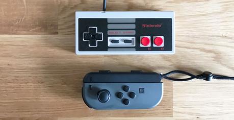 La Nintendo Switch, une console ambitieuse qui doit maintenant livrer la marchandise La manette de la NES Classic Edition par rapport à la Joy-Con de gauche.