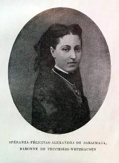 En 1886, la Baronne Spera de Truchseß Wetzhausen dédiait ses mémoires au Roi Louis II de Bavière En 1886, la Baronne Spera de Truchseß Wetzhausen dédiait ses mémoires au Roi Louis II de Bavière