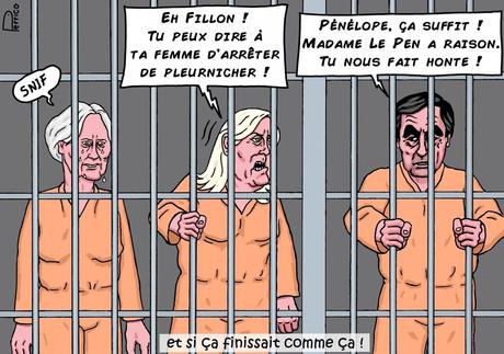 la prison pour Le Pen et Fillon