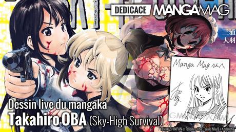 [Dessin live] Takahiro OBA, mangaka de Sky-High Survival