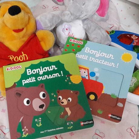 Bonjour petit ourson ! et Bonjour petit tracteur ! de Nathalie Choux, les nouveaux KIDIDOC animés pour les bébés