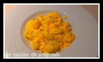 Gnocchis sauc aux carottes et comté au thermomix ou sans Gnocchis sauc aux carottes et comté au thermomix ou sans