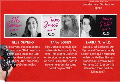 Découvrez les auteurs présentes au Festival New Romance à Cannes en Septembre 2017