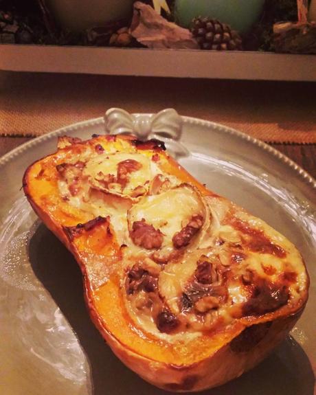 Courge Butternut farcie au chèvre Courge Butternut farcie au chèvre
