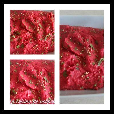 Houmous de betterave au thermomix ou sans Houmous de betterave au thermomix ou sans
